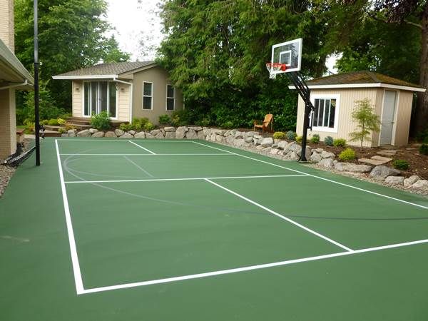Xây sân bóng rổ - pickleball tiêu chuẩn 6 lớp sơn có 10% Hạt Cao Su US OPEN LAYKOLD trên nền nhựa